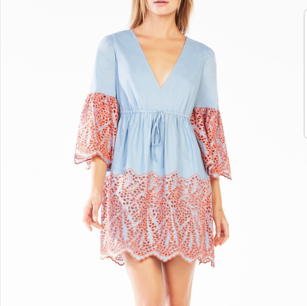 Tildah Eyelet Embroidered Peasant Dress